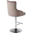 thumbnail image 3 of Meridian Furniture Claude 34.5"H Velvet Adjustable Bar Stool in Pink, 3 of 7