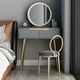 thumbnail image 2 of Vanity Makeup Dressing Table Toilet  Mirror Comfortable Luxury Mobile Dresser Drawers Tocador Mueble Maquillaje Women Furniture My Lux Decor Round, 2 of 18