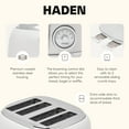 thumbnail image 3 of Haden Chelsea Grille-Pain en Acier Inoxydable 4 Tranches, Fentes Extra Larges, Ivoire & Chrome, 3 of 9