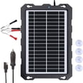 thumbnail image 1 of POWOXI-9W-Solar-Battery-Trickle-Charger-Maintainer -12V Portable Waterproof Solar Panel Trickle Charging Kit for Car, Motorcycle, Boat, Marine, RV, Trailer, Powersports, Snowmobile, etc., 1 of 5