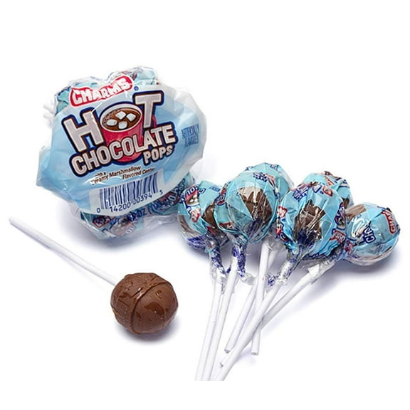 Hot Chocolate Pops with Marshmallow Flavored Center, 3 Packages of 7