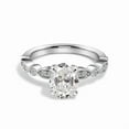 thumbnail image 5 of Cora Jewellery 1.35CT Art Deco Oval Moissanite Engagement Ring For Women, 14K Yellow Gold, 5 of 7
