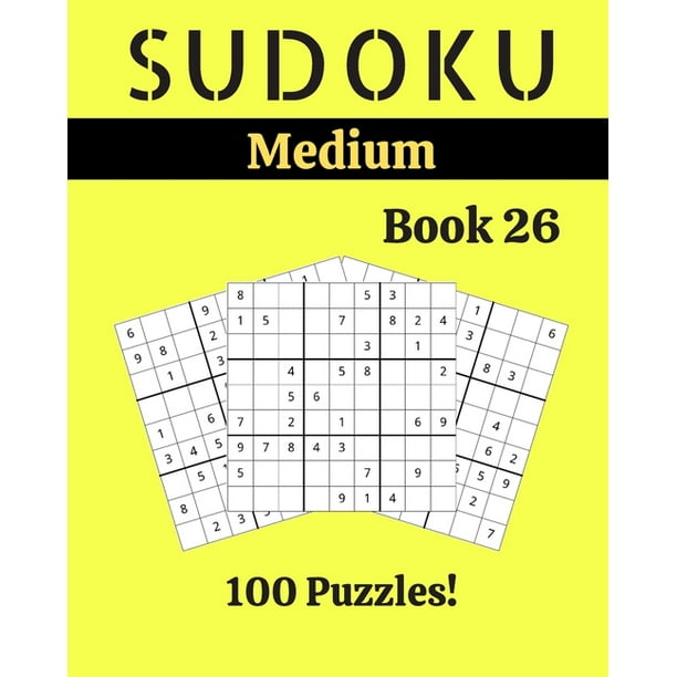 sudoku medium book 26 100 sudoku for adults large print