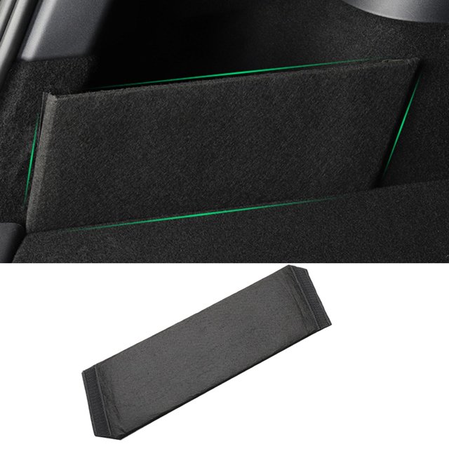 Caja de almacenamiento del organizador del lado del maletero trasero para Tesla modelo 3, accesorios interiores contenedores de almacenamiento Izquierda shamjiam Divisor lateral trasero