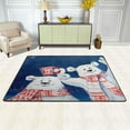 thumbnail image 2 of Dreamtimes Winter Polar Bear Non-Slip Area Rug 72"x48", Merry Christmas Soft Non Slip Washable Floor Mats for Indoor Front Porch,Living Room, Bedroom,Kitchen, 2 of 7