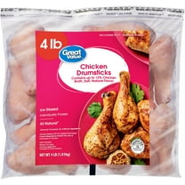 Great Value All Natural Chicken Drumsticks, 4 lbs (Frozen)