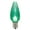 Green, variant on Vickerman C9 Transparent Plastic LED Blue Dimmable Bulb, E17 Nickel Base, 25 per bag