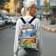thumbnail image 7 of FORMRS Mini Backpack Purse for Women Travel Daypack Casual Shoulder Bag, Colorful Landscape, 7 of 7