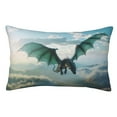 thumbnail image 1 of Fotbe Cloud Sky Green Dragon Funda de Almohada Decorativa Estilo Occidental, Lujo en Algodón, Fundas para Almohadas King, Cojín Estampado para Decoración del Hogar-16"x24", 1 of 6