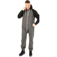 thumbnail image 4 of Men’s Onesies, Unisex Plain One-Piece Pajama Jumpsuit – Hooded Plain Onesies for Men, Cozy Adult Loungewear Playsuit, 4 of 4