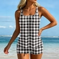 thumbnail image 6 of Tankini Swimsuits for Women Summer Striped Tummy Control Two Piece Bathing Suits Tank Tops with Swim Shorts Swimwear, XL, 6 of 6