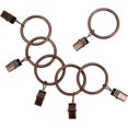 thumbnail image 5 of Curtain Rings - 80 Pack Curtain Clips with Rings Metal Closed Curtain Rings with Clips 1.26 Inch Interior Diameter Rustproof Bronze Curtain Ring Clips Hooks Hanging Clips Rings Drapery Curtain Hanger, 5 of 5