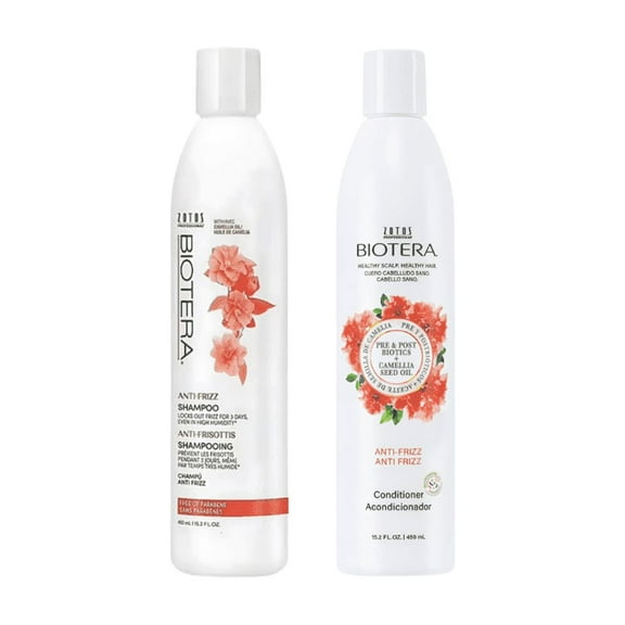 Biotera Anti-Frizz Intense Smoothing Shampoo & Conditioner for Unisex, 15.2oz