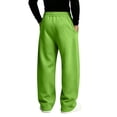 thumbnail image 4 of Resicozy Baggy Sweatpants for Men Baggy Casual Straight Wide Leg Sweat Pants Athletic Workout Gym Jogger with Pockets Fluorescent Green 2XL, 4 of 4