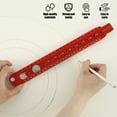 thumbnail image 2 of Circular Drawing Tool Aluminum Alloy Precise Compass Scriber Adjustable Circle Drawing Ruler with Pencil Carpenter Metric and Inch Marking Gauge for Carpenter Woodworking, 2 of 10