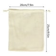 thumbnail image 2 of Home Textile Storage,Organic Cotton Mesh Bag Drawstring Drawstring Pocket Fruit Storage Bag, 2 of 3