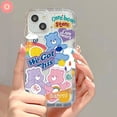 thumbnail image 1 of Funda De Oso De Dibujos Animados Colorido Para El Cuidado Del Arco Iris Compatible Con iPhone 7Plus 11 13 14 12 Pro MAX XR 7 6 8 6S Plus X XS Cute Little Bear Tag A Prueba De Golpes Airbag Suave Tpu C, 1 of 4