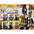 thumbnail image 4 of Cuteduck Womens Plus Size Sleeveless Plaid Vest Wool Blazer Jackets Cardigan Outerwear Fall Winter Tops 1X-4X, 4 of 9