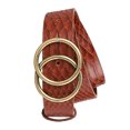 thumbnail image 2 of Guardurnaity Cinturón de mujer, accesorio de ropa de estilo Simple, adornos de ropa elegantes, cadenas de cintura, cinturones de femenina, adorno de Cinturones Marrón/Piel de serpiente 95cm Guardurnaity AP009774-15B, 2 of 6