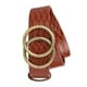 thumbnail image 1 of Guardurnaity Cinturón de mujer, accesorio de ropa de estilo Simple, adornos de ropa elegantes, cadenas de cintura, cinturones de femenina, adorno de Cinturones Marrón/Piel de serpiente 87.5 cm Guardurnaity AP009774-16B, 1 of 6