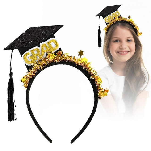 Elegante Graduación Diadema Elegante y cómodo Graduado Banda de pelo para las mujeres perfectas para ceremonias de graduación y celebraciones