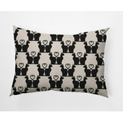 Simply Daisy 14" x 20" Cat Clowder Indoor/Outdoor Polyester Throw Pillow, Cream