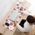 thumbnail image 3 of Long Mouse Pads for Desk,White Cow Strawberry Pattern Desk Mats on Top Of Desks, Desk Mouse Pad Extra Large with 3mm Non-Slip Base and Stitched Edge for Gaming,Office,Work,Home 31.5"x11.8", 3 of 6