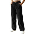 thumbnail image 2 of JOANKDMI Corduroy Wide Leg Pants for Women High Waisted Pleated Trousers with Pockets Vintage Loose Fit Casual Fall Slacks Dress Pants for Work Office Everyday Wear, 2 of 7