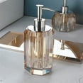 thumbnail image 5 of Dispensador de jabón líquido de alta gama for loción, champú y gel de baño, botella vacía, dispensador de jabón de lujo con luz de cristal, 5 of 5