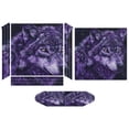 thumbnail image 2 of Purple Wolf PS4/PS4 Pro/PS4 Slim Skin Sticker For Console And Controller Skins, 2 of 6