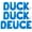 Blue, variant on Letter Balloons - DUCK DUCK DEUCE 16" Inch Alphabet Letters Foil Mylar Balloon 2nd Birthday Party Banner (Blue)