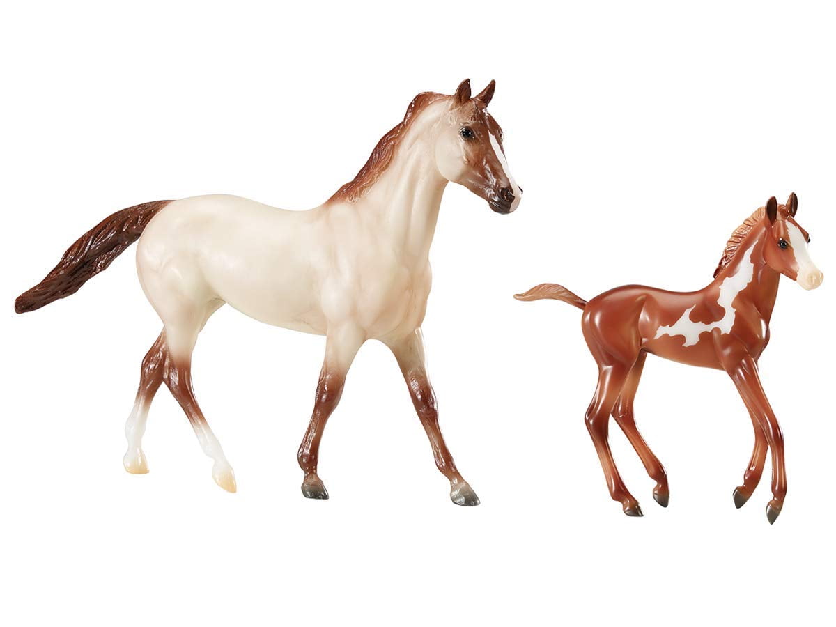 Brand New CollectA Clydesdale Horse and Foal Bay Toy Model Figures 