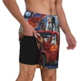 thumbnail image 2 of Balery Halloween Pets Pumpkins Bañador para hombre, shorts de playa de secado rápido con entrepierna y forro de compresión-X-Large, 2 of 6