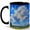 Black, variant on Blue Sky Cloud 11oz Ceramic Mug, Sunny Countryside Landscape