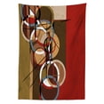 thumbnail image 3 of Ambesonne Modern Art Tablecloth Rectangular Table Cover, Retro Grunge Surreal Art, 52"x70", Multicolor, 3 of 4