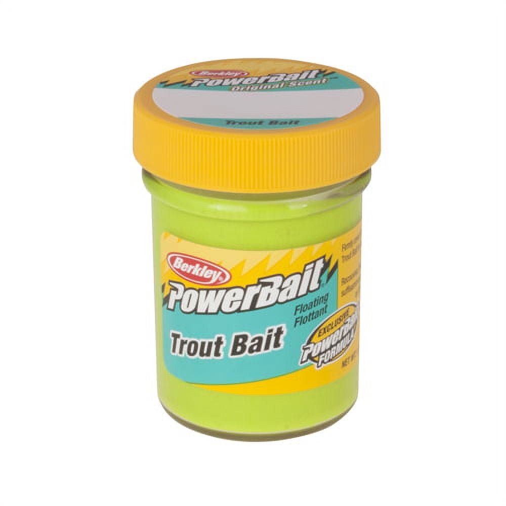 (4 pack) Berkley PowerBait Trout Bait, Chartreuse
