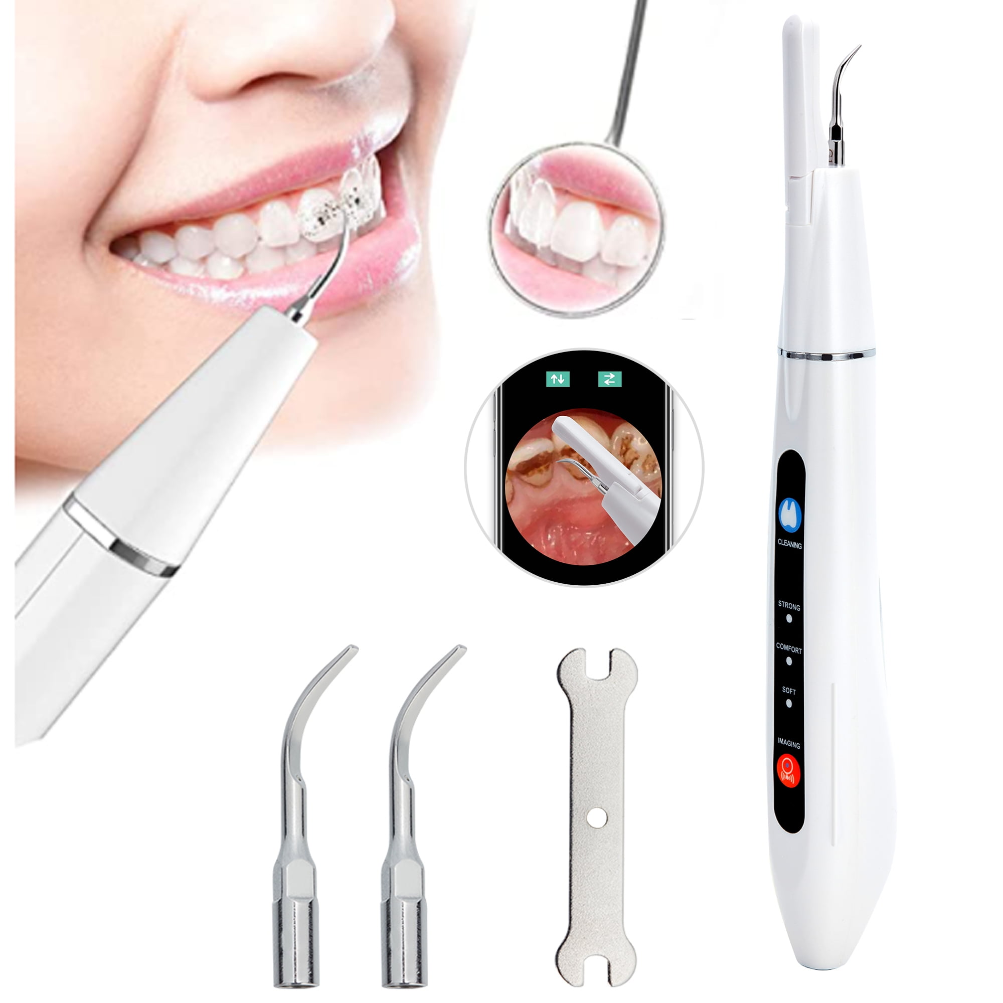 Electric Tooth Cleaner Ultrasonic Oral Irrigator Teeth Stain