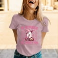 thumbnail image 1 of T-Shirts Graphiques Décontractés Tendance pour Femmes pour le Quotidien / Hauts à Manches Courtes d'Été au Design Unique, 1 of 3