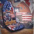 thumbnail image 5 of Farm Tractor American flag Seat Covers Cars, ​Car Truck SUV 2 Piec, 5 of 5