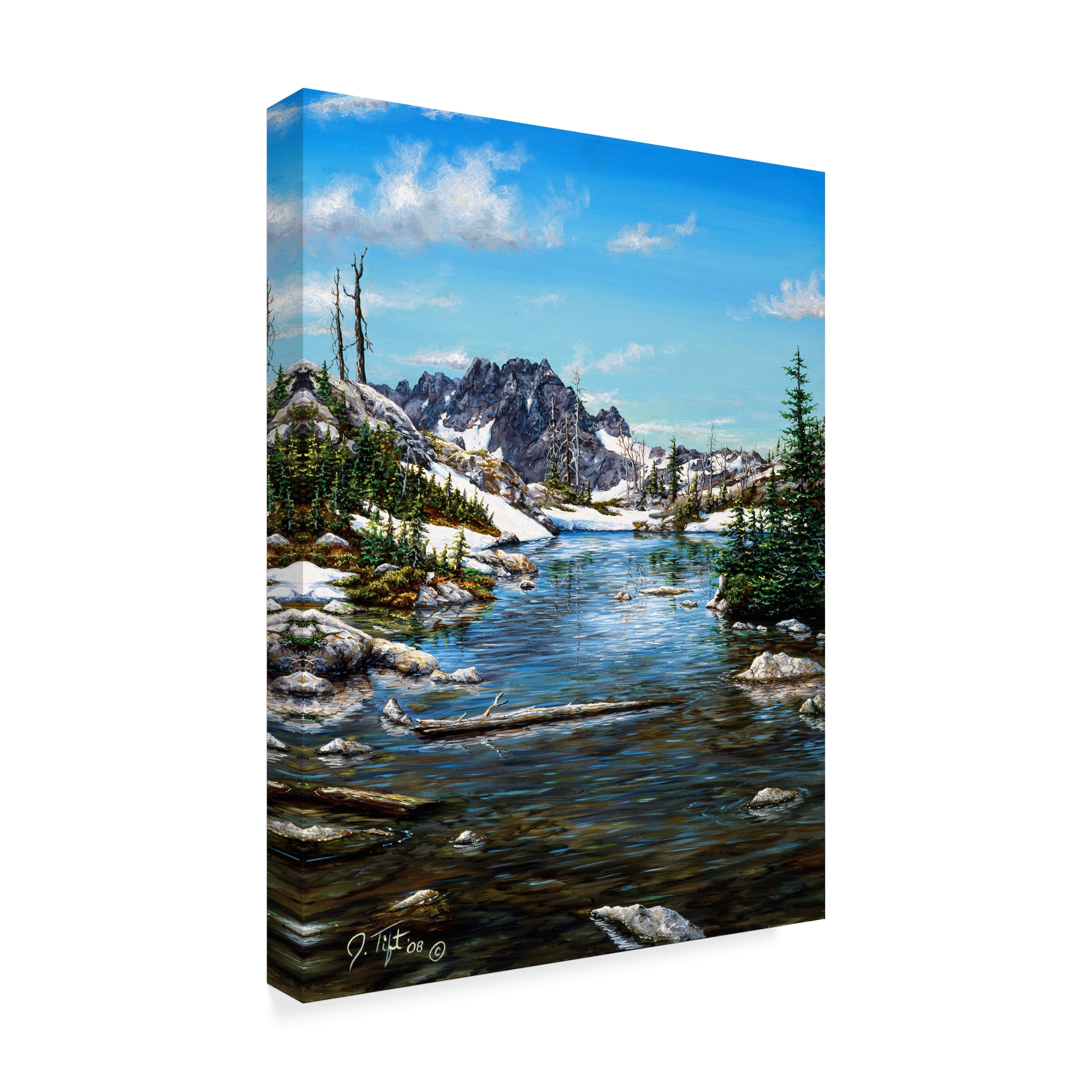 Trademark Fine Art 'Tarn Painting' Canvas Art by Jeff Tift