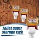 thumbnail image 3 of 2 in 1 Toilet Paper Holder Bathroom Free Standing Tissue Roll Storage Rack, 3 of 5