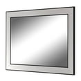 thumbnail image 2 of Hitchcock Butterfield Indoor Bathroom / Washroom / Dressing Home Decorative Mirror 33.75" x 33.75" Square Xavier Modern Silver and Black, 2 of 4