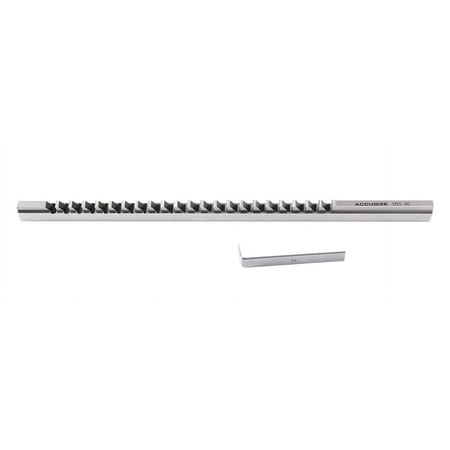 

Accusize Industrial Tools 8Mm-C Keyway Broach 25/46 to 2-1/2 Length of Cut Requires 2 Shims 5001-0014