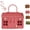 #B, variant on House Shaped PP Rattan Basket with Lid & Handle, Vintage Woven Storage Container (#A)