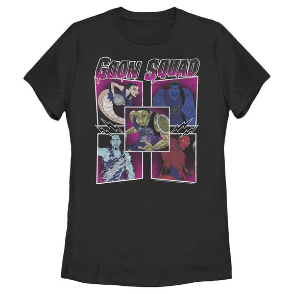 Women's Space Jam: A New Legacy Goon Squad Boxes  Graphic Tee Black Large