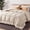 Beige, variant on U by Bedsure White Quilted Comforters Duvet Insert Queen Size, All Season Down Alternative, Soft Bedding, Machine Washable with 8 Corner Tabs ,88x88 inch