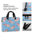thumbnail image 4 of 16" Laptop Tote Bag Laptop Sleeve Case Computer Briefcase for Work & Travel Cartoon Shrimps Pattern, 4 of 8