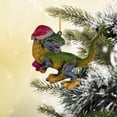 thumbnail image 1 of Adornos colgantes de dinosaurio de Navidad, acrílico colgante para puerta de año Nuevo, decoración de pared de Halloween , estilo b perfecl  Colgante de dinosaurio, 1 of 8