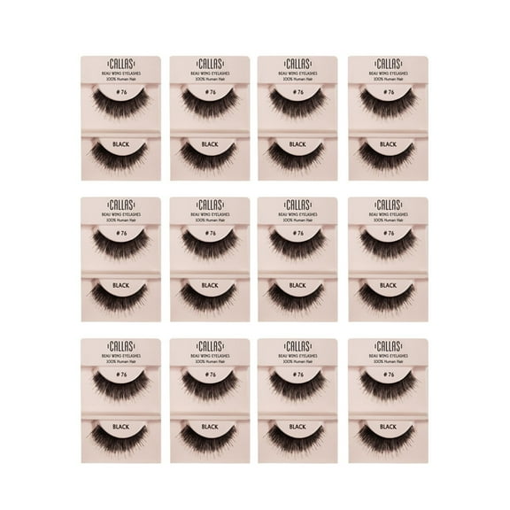 Callas Beau Wing Eyelashes #76 (1 pair x 12 sets)