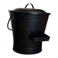 thumbnail image 4 of Cubo para cenizas de chimenea, de hierro para interiores y exteriores con asa, color negro, multifuncional, eficiente y resistente., 4 of 8